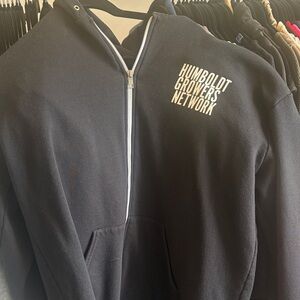 American Apparel Black Zip-Up Men's Sweater